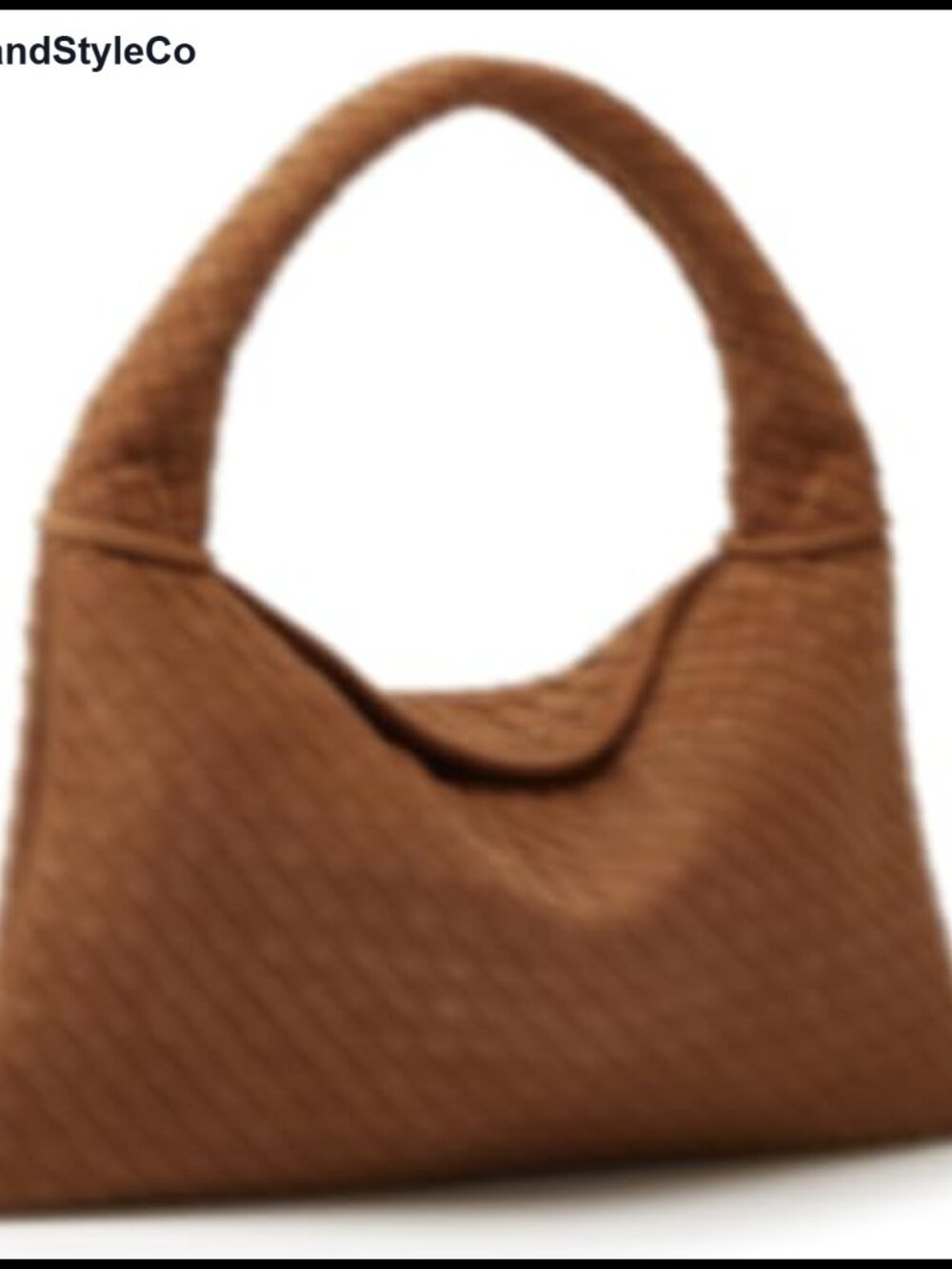 Slouchy Woven Suede Hobo Bag Women Trendy Crossbody Shoulder Tote Purse